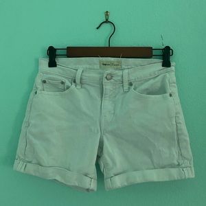 Gap White Denim Shorts
